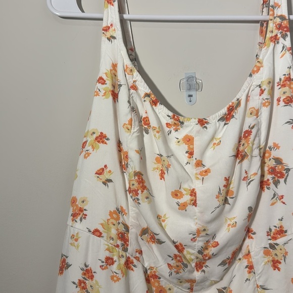 Abercrombie Floral Side Slit Mini Dress - L - Picture 3 of 5